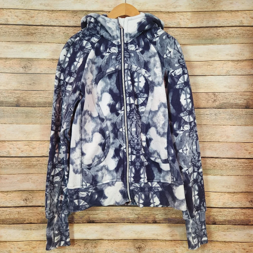 Lululemon Scuba Hoodie - Ink Blot White Deep Indigo / Deep Indigo - Picture 2 of 6